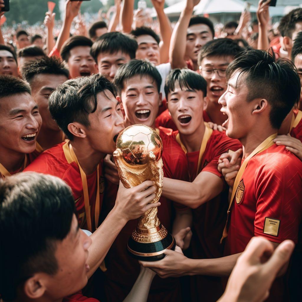 足球赛场上球员技艺高超，助球队获胜